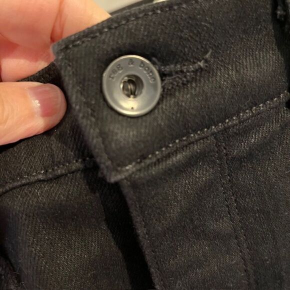 Rag & Bone Fit 1 Men's Stretch Extra Slim Black Jeans Size 32x30 - Picture 10 of 14